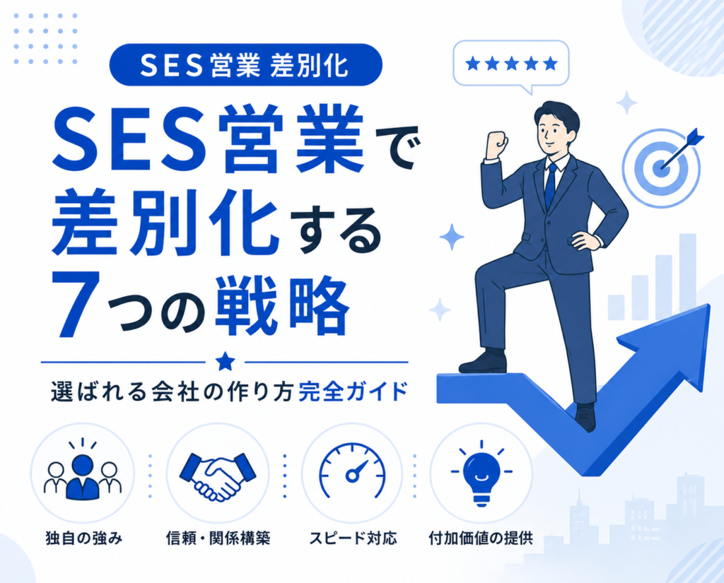 SES営業で差別化する7つの戦略|選ばれる会社の作り方完全ガイド