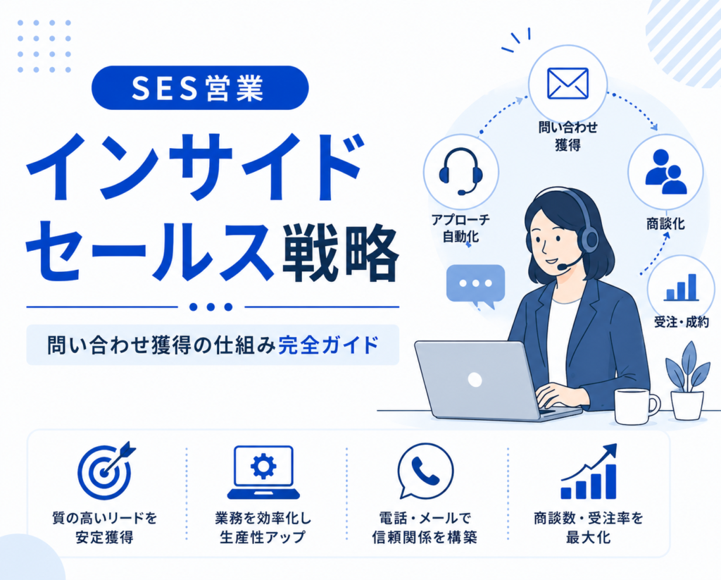 SES営業のインサイドセールス戦略|問い合わせ獲得の仕組み完全ガイド