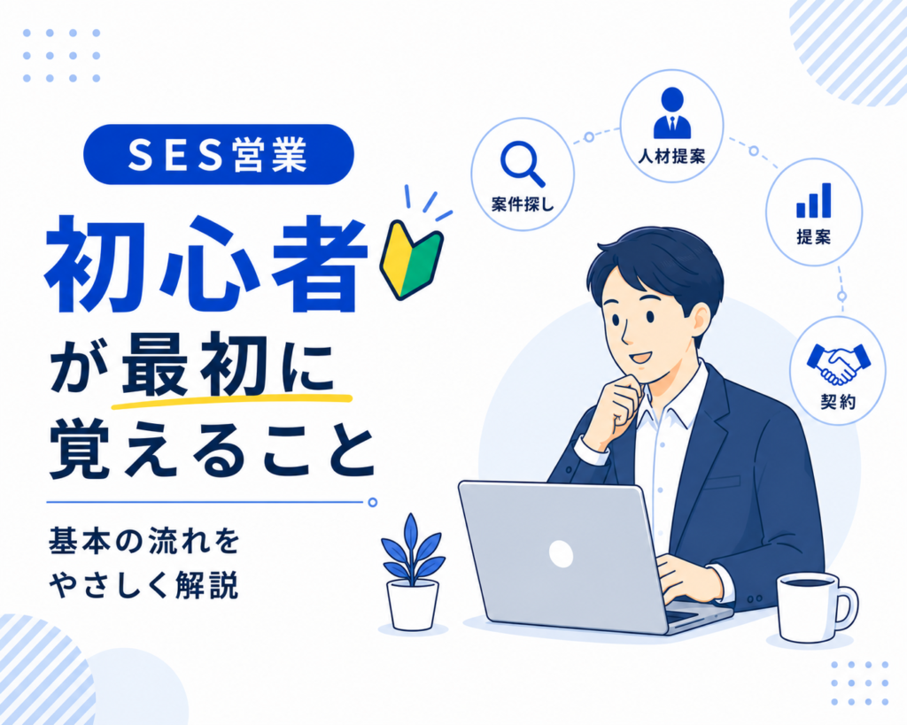 SES営業初心者が最初に覚えること｜基本の流れとSESAi活用法をやさしく解説