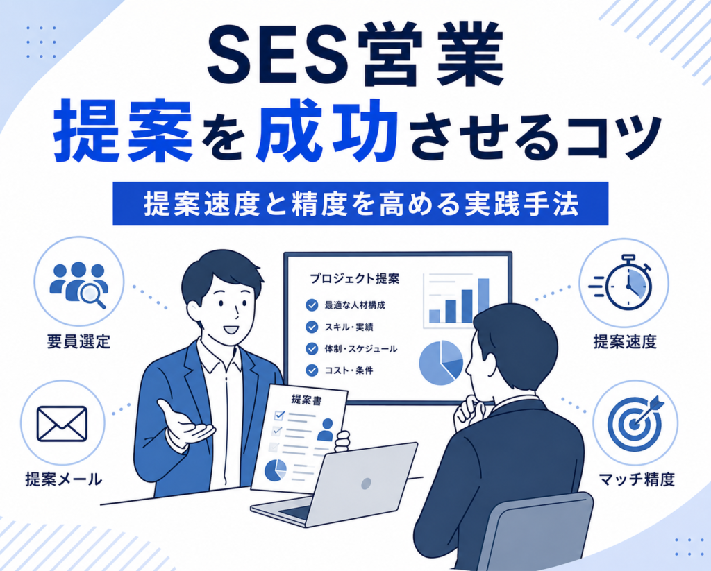 SES営業 提案を成功させるコツ|提案速度と精度を高める実践手法